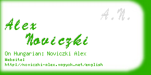 alex noviczki business card